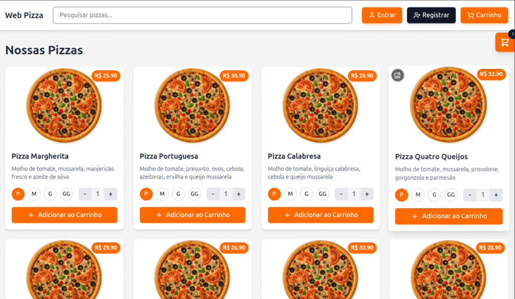 Web  pizza